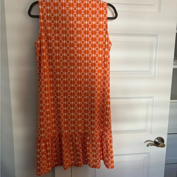 Spartina 449 Orange and Pink Joelle Sleeveless Dress - Picture 5 of 5